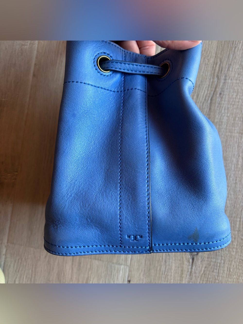 Tory Burch Leather Drawstring Bucket Bag - Picture 4 of 11
